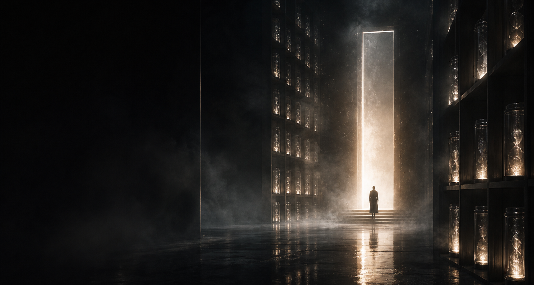 A dark futuristic gateway into the emotion archive